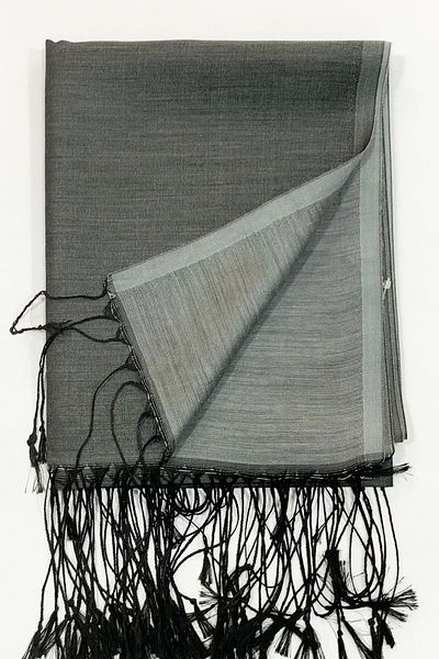 Mısırlı Silk Look Shawl - Dark Gray