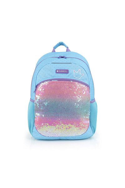 Gabol Rucsac de școală Blue Sequin Fantasy pentru fete școală primară și gimnazială