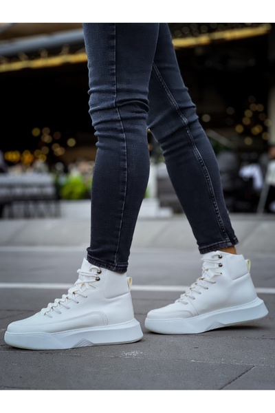 BESKAR BA0321 Ανδρικές μπότες σε λευκό χρώμα – Ελαφριά κατασκευή