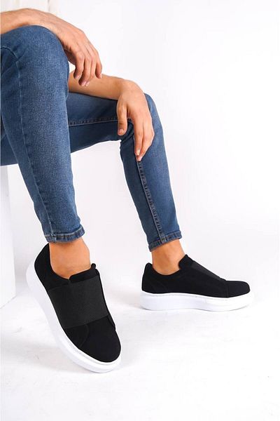 BOA Kb 040 Black Suede Laced Casual Men's Shoes
