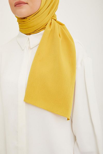 Armine Trend Crinkle Shawl - Mustard 10