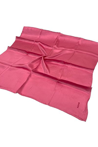 Aker Μονόχρωμο μεταξωτό κασκόλ Sura - Candy Pink 396