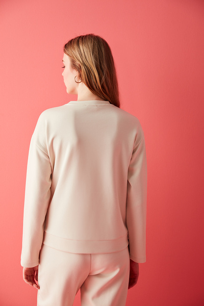 Penti Gri Kapitone Sweatshirt