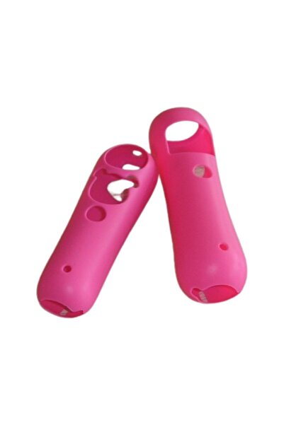 YUES PS Move Motion & Navigation Controller Silikon Kılıf Seti Pembe – PS3/PS...