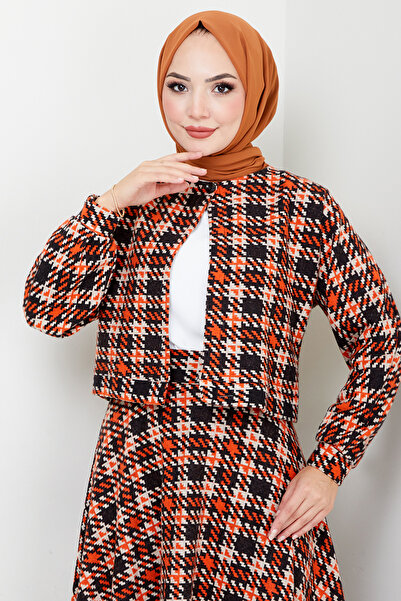 ModaMerve Winter Set with Orange Jacket - 2001Brz981-M