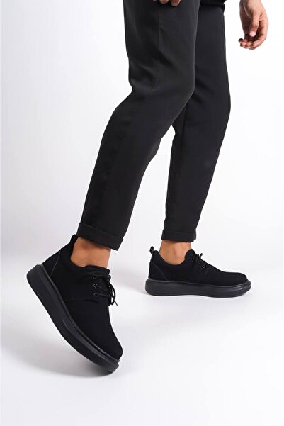 BESKAR KB 003 Черни мъжки обувки от велур – подметка против хлъзгане