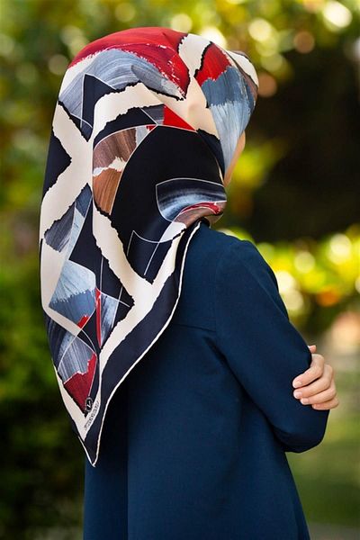 Vissona Μεταξωτό κασκόλ Twill - 17542 - 0033-0017
