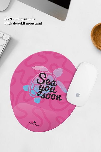 Mincanas Colorful Wrist Supported Oval Mouse Pad Mouse Pad