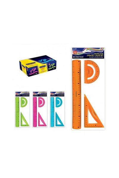 Rubenis Flexible Framed Drawing Set - Unbreakable, 8234 Model, 12 Pieces