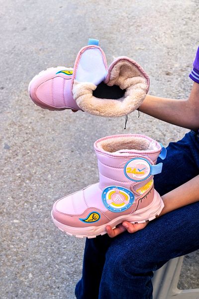 Prego Παιδικές μπότες Polar Thermo Αντιολισθητική σόλα Velcro
