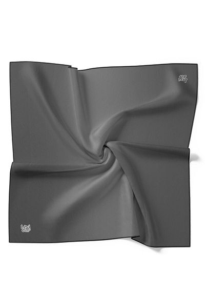 Levidor Μεταξωτό Φουλάρι Twill - Gradient - Smoke Grey