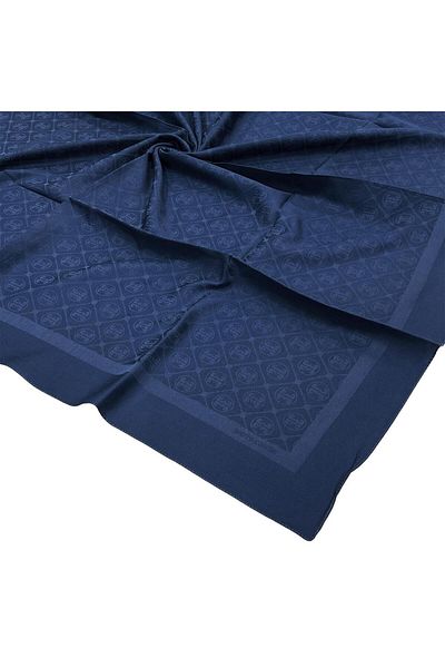 Pierre Cardin Μπλε βαμβακερό κασκόλ - 1030400-921