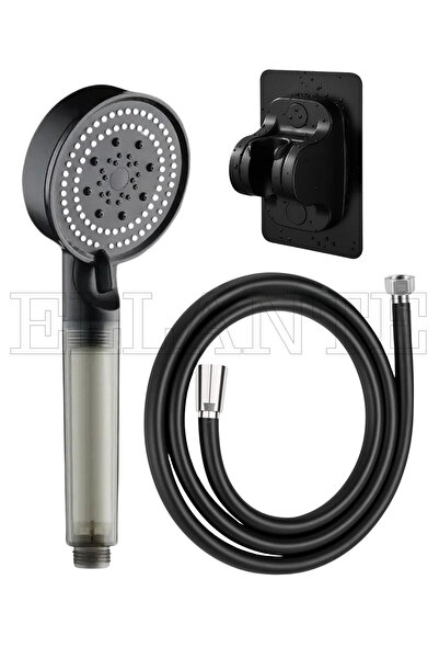 5 Function Filter Turbo Shower Head PVC Hose Set Adhesive Shower Joint HIGH QUALITY