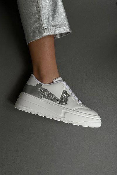 Mupa Shoes Γυναικεία αθλητικά παπούτσια ΛΕΥΚΟ ΑΣΗΜΙ