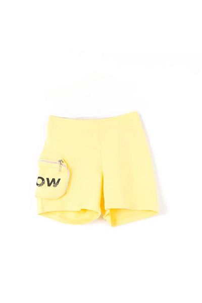 nk kids 8-14 Years Girl's Shorts Now Printed Zippered Single Pocket