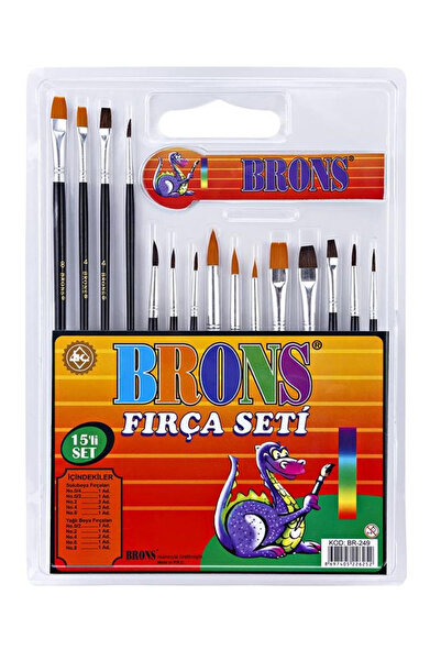 im kırtasiye Brons Brush Set 15 Pieces