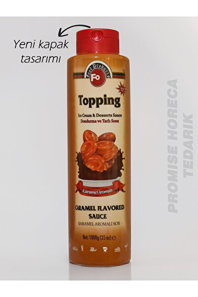 FO Karamel Topping Tatlı ve Dondurma Sosu 1000 G x 6 Adet (Koli)
