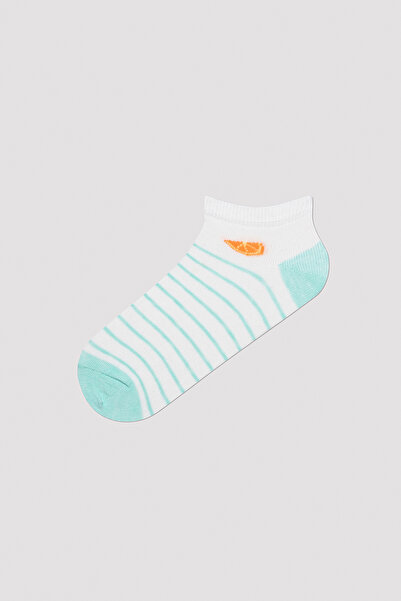Penti Orange Stripe 3lü Patik Çorap