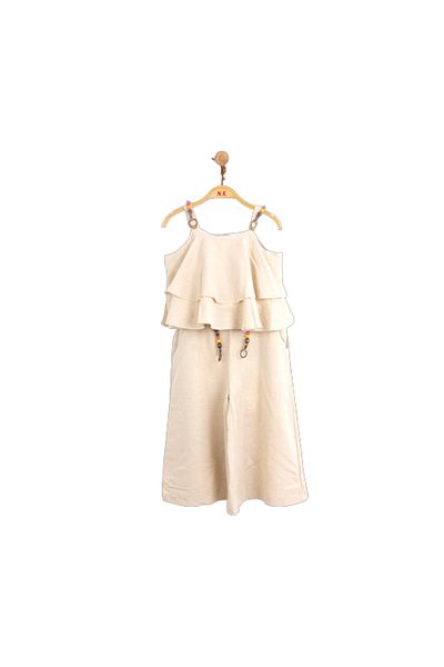 nk kids 6-14 Years Old Girl's Double Suit Linen Berrin Model
