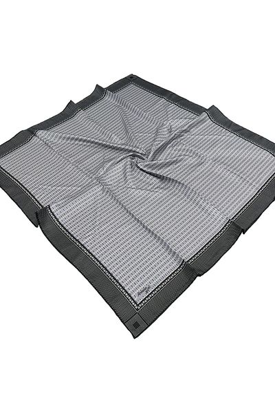 Armine Φουλάρι Sport Twill - 8556-06 Γκρι και Μαύρο