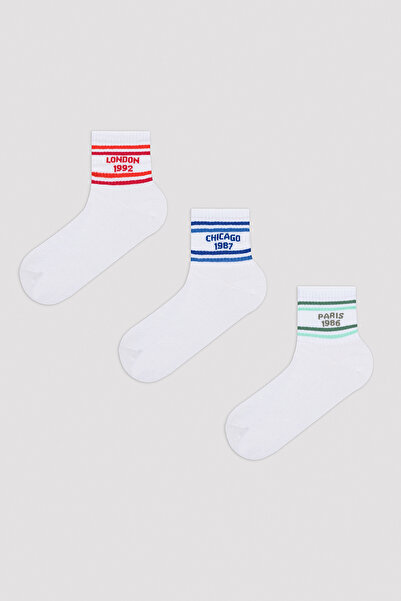 Penti Muške Citytenis čarape Triple Sock, bele