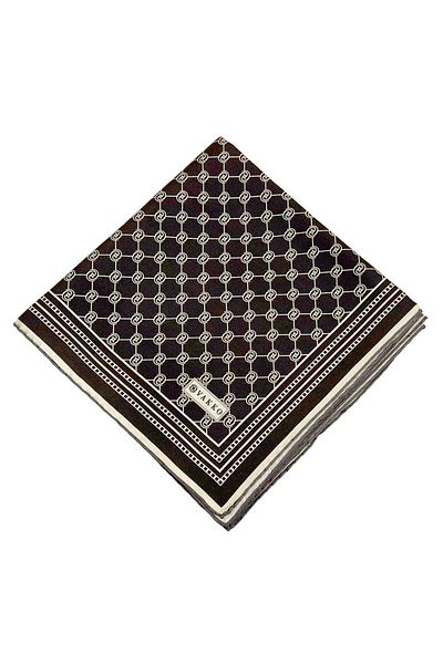 Vakko Μεταξωτό μαντήλι Twill - Special Series - Bitter Brown