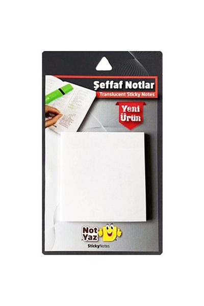 Teknopoint Note Summer Sn-8957 White Transparent Adhesive Note Paper 50yp.70x75mm