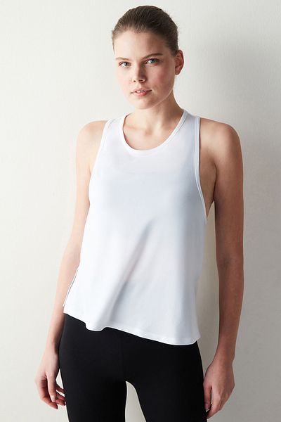 Penti White Crew Neck Sports Athlete