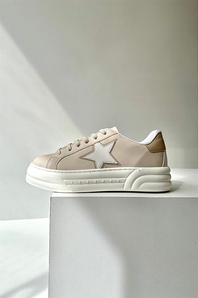 Mupa Shoes Pantofi sport dama alb bej