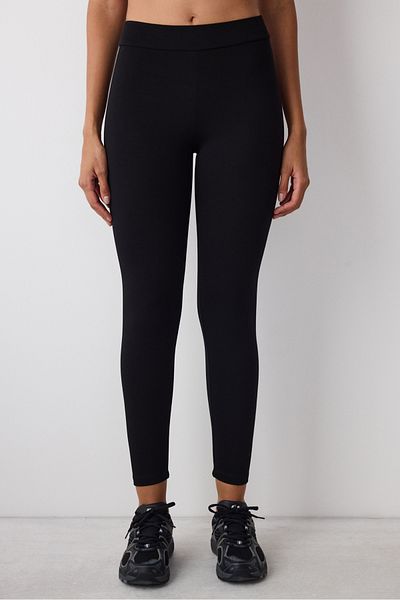 Penti Schwarze Basic-Leggings mit hoher Taille