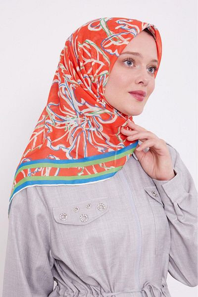 Levidor Αθλητικό κασκόλ Coral Colored Cotton - 0914-10
