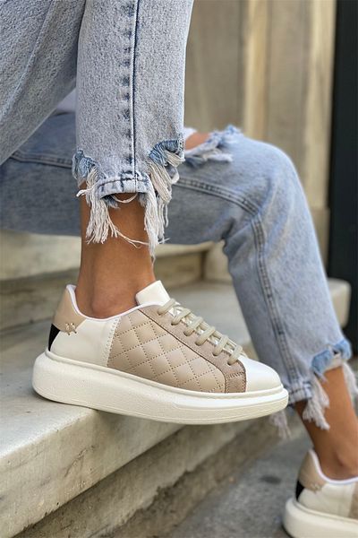 Mupa Shoes Γυναικεία αθλητικά παπούτσια Μπεζ