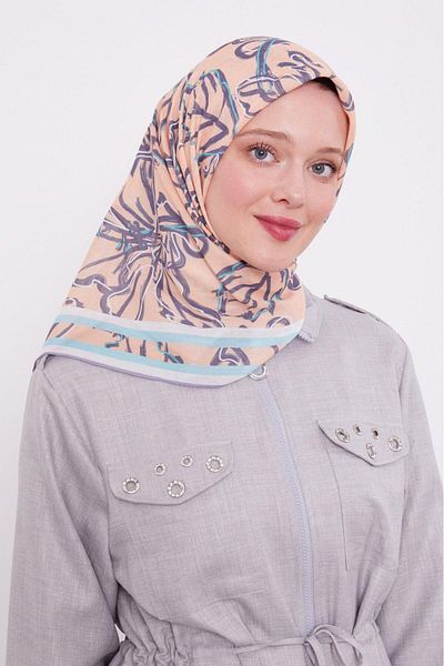 Levidor Αθλητικό κασκόλ Salmon Color Cotton - 0914-08
