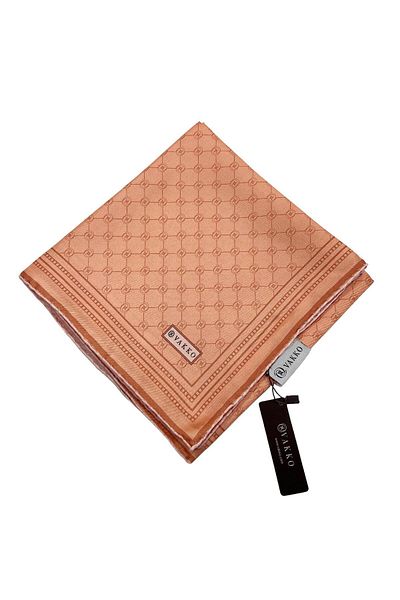 Vakko Μεταξωτό μαντήλι Twill - Special Series - Salmon