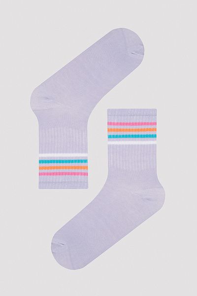 Penti Rainbow Striped Lilac 2 Pack Socks