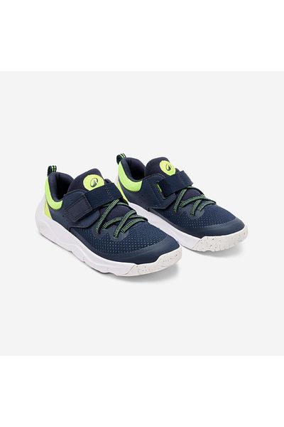Decathlon Pantofi sport pentru copii bleumarin - Velcro și șireturi elastice, Playful Fast