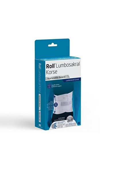 Roll Lumbosakral Çelik Balen Destekli Korse ( Ayarlanabilir Bedenli )