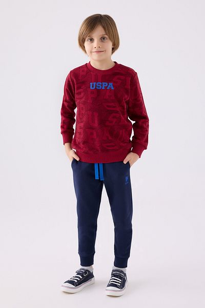 U.S. Polo Assn. Πόλο Ασν. Σετ αθλητικής φόρμας τριών κλωστών με μικτό σχέδιο για αγόρι