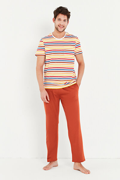Penti Colorful Stripe Ss Pantalon Takımı