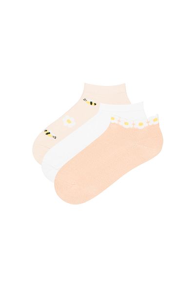 Penti G Happy Bee 3-Pack Booties Socks
