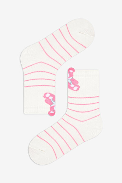 Penti Kız Çocuk Pink Bear 3lü Çok Renkli Tenis Soket Çorap