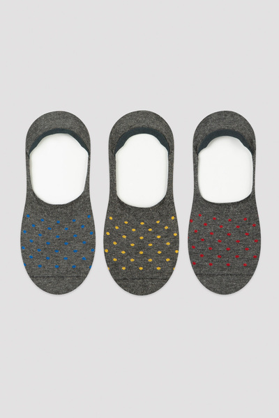 Penti Мъжки цветни чорапи с точки, 3 чифта