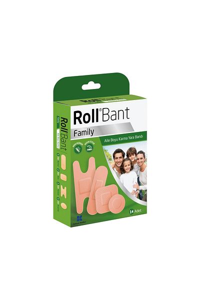 Roll 14 Pieces Band Family Ali Size Mixed Band-Aid