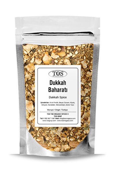 TOS The Organic Spices Dukkah Baharatı 100 gr Dukkah Spice Blend - Premium Qu...