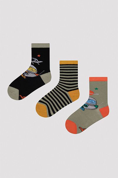 Penti Многоцветни чорапи Boy's Space от 3 части