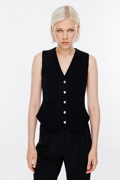Ekol Stripe Pocket V-Neck Vest 6501-24K
