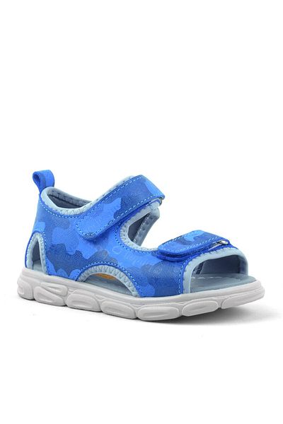 Rakerplus Wisps Genuine Leather Blue Camouflage Baby Sandals