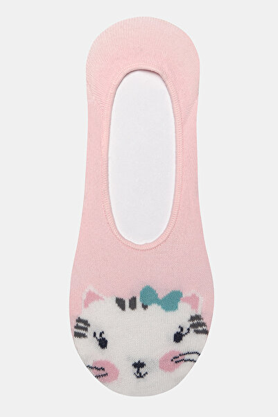 Penti Σετ Pretty Cat με 2 κάλτσες μπαλαρίνας ροζ μέντας