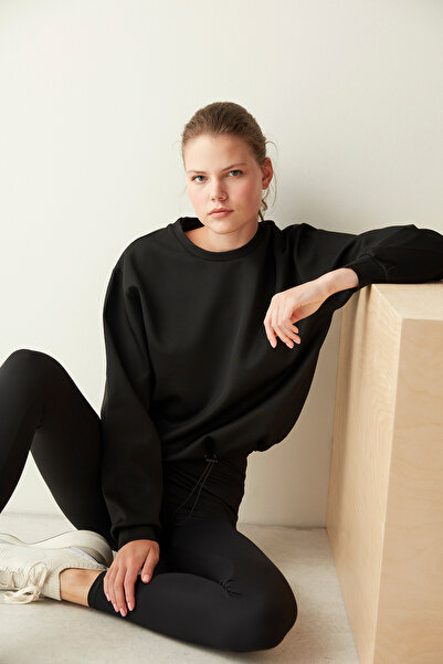 Penti Siyah Ayarlanabilir Bel Sweatshirt