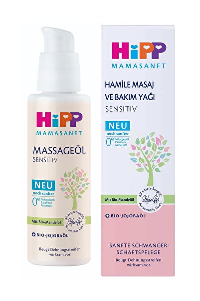 Hipp Mamasanft Hamile Masaj ve Bakım Yağı Sensitiv 100 Ml